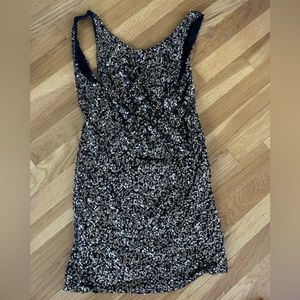 Gold sequin mini dress!